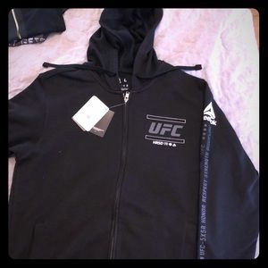 Men’s NWT UFC lg zip hoodie/shirt bundle